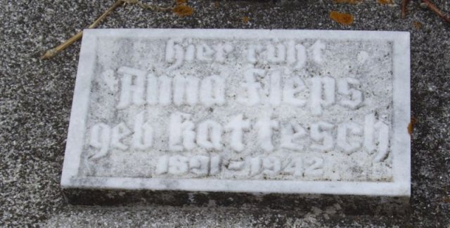 Kattesch Anna 1891-1942 Grabstein